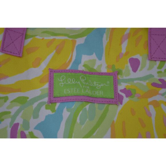 Lilly Pulitzer x Estee Lauder Tote Bag Floral Preppy Green - Picture 9 of 11